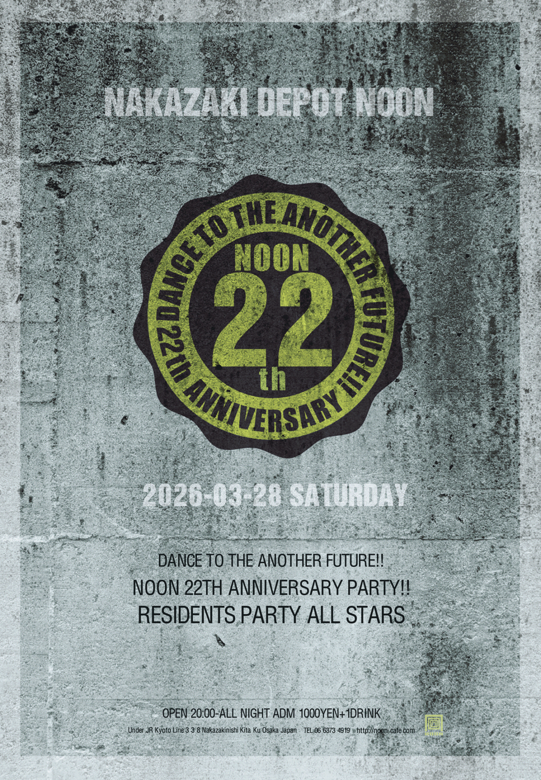 NOON 22TH ANNIVERSARY PARTY!!